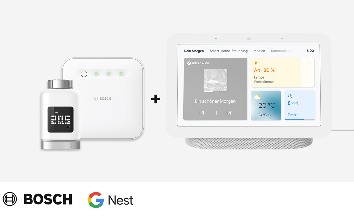 Bosch Starter Set Heizen II + Google Nest Hub (Gen 2)