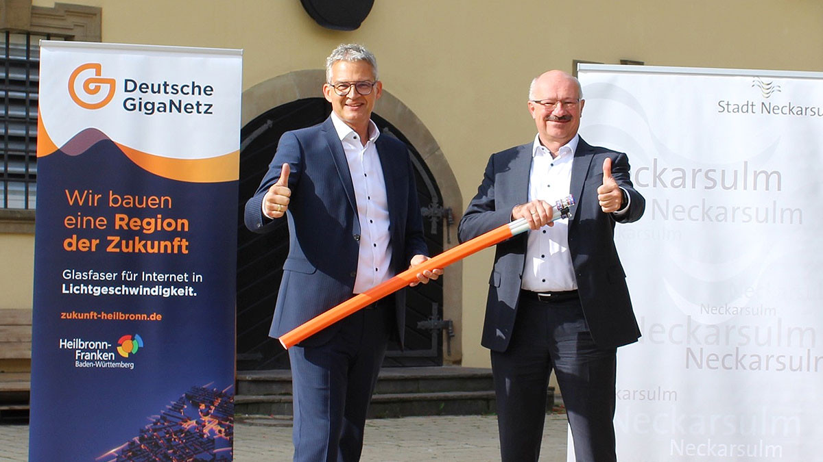 Neckarsulm entscheidet sich für Lichtgeschwindigkeit: Deutsche GigaNetz GmbH plant Glasfasernetz