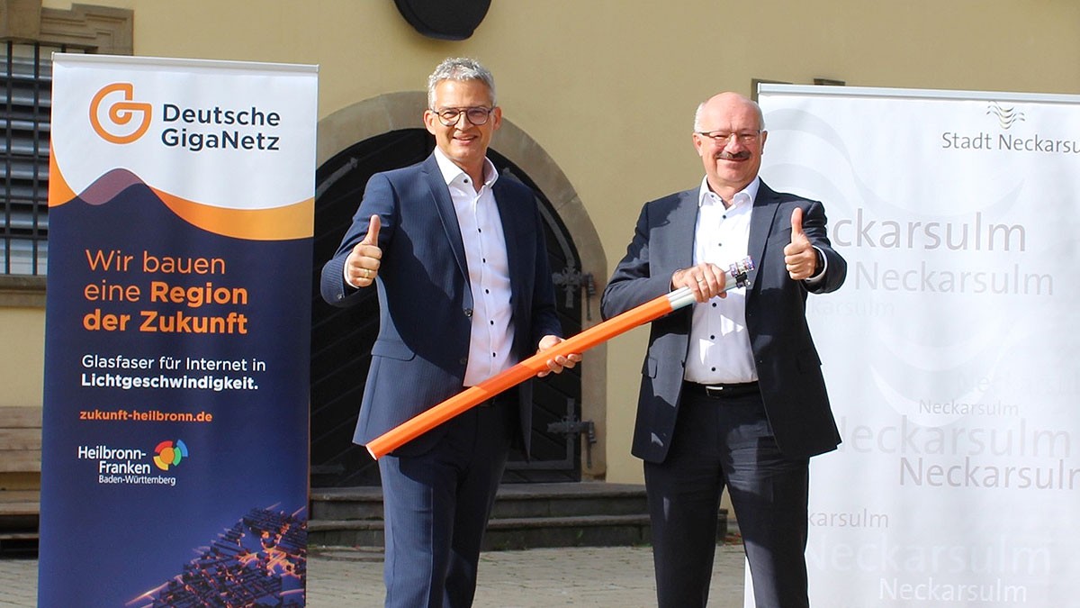 Neckarsulm entscheidet sich für Lichtgeschwindigkeit:  Deutsche GigaNetz GmbH plant Glasfasernetz