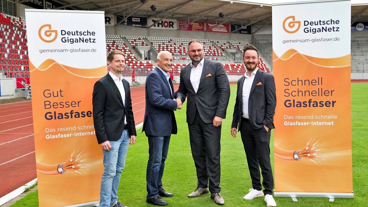 Deutsche GigaNetz GmbH wird neuer Hauptsponsor des FC Rot-Weiß Erfurt